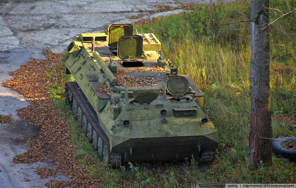 Военные машины в лесу