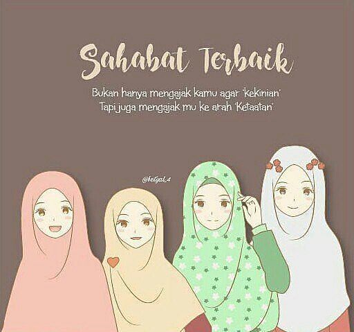 gambar kartun muslimah berhijab