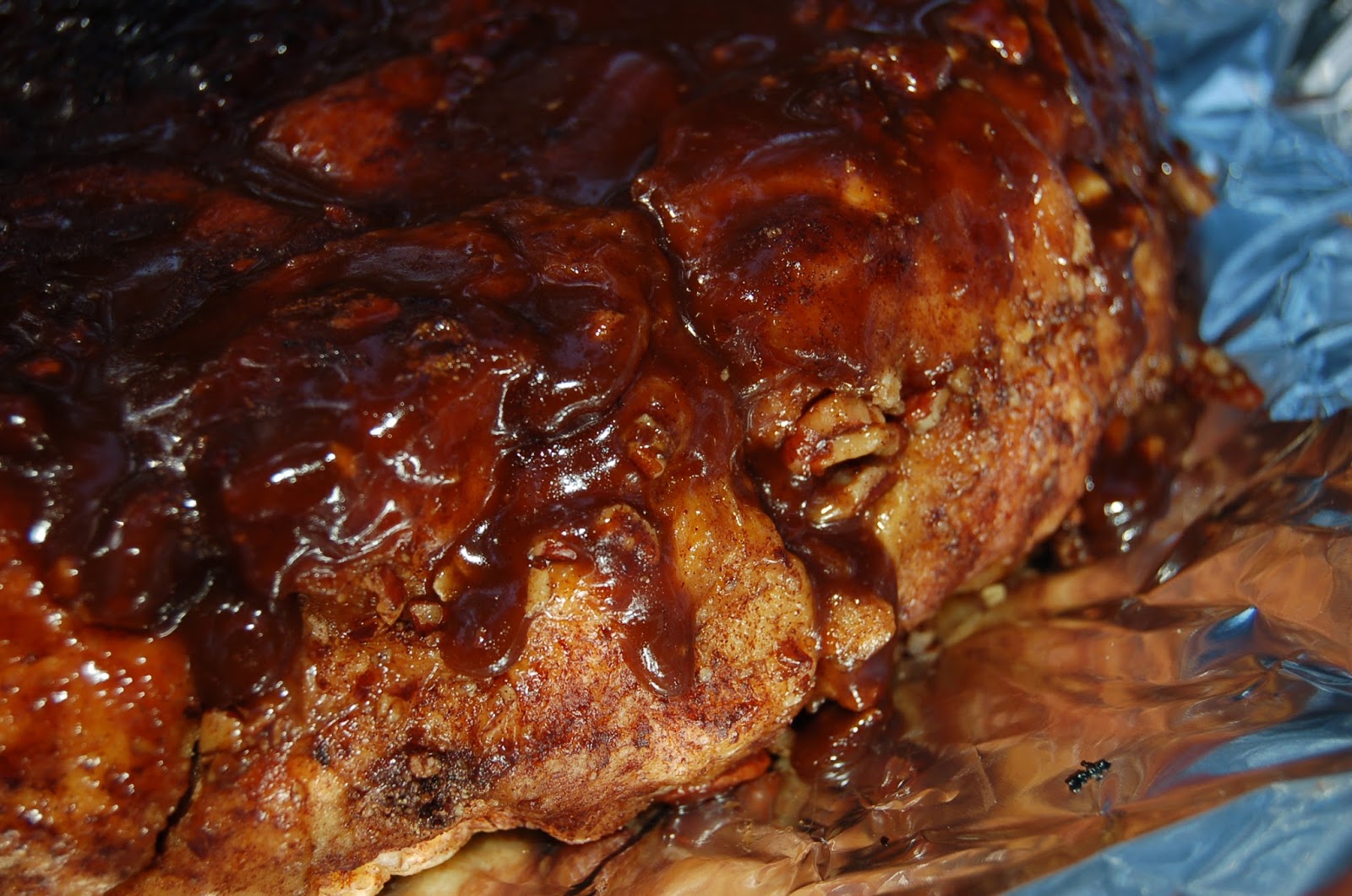 Dutch Oven Monkey Bread with Candy Cap Caramel