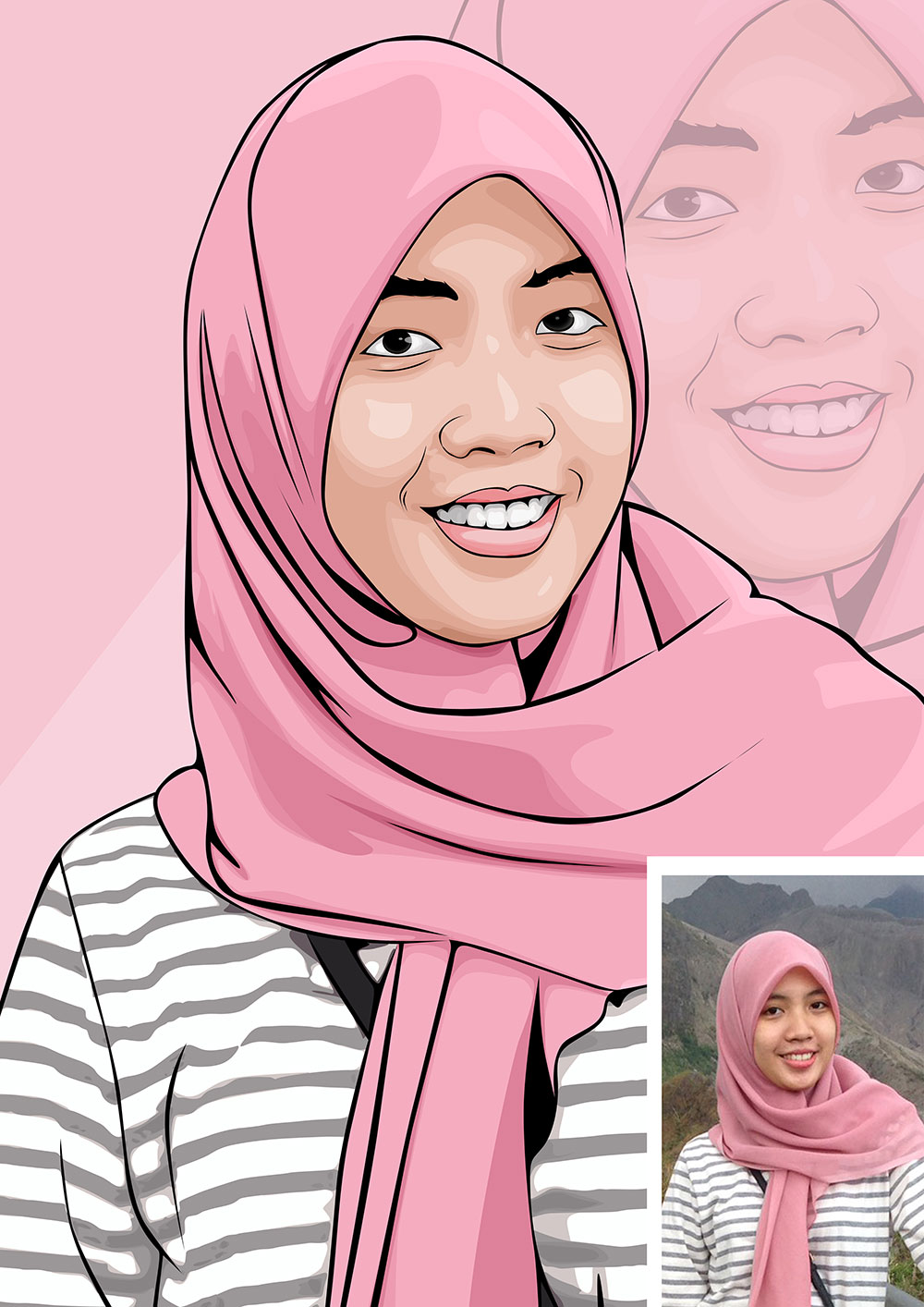  Cara  praktis membuat  foto menjadi kartun atau vector 