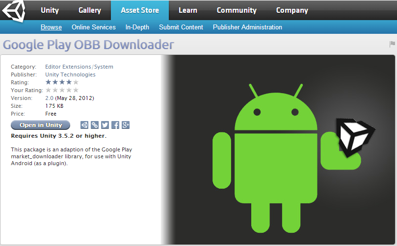 Unity3D Google APK Expansion Files 연동 1. 준비작업