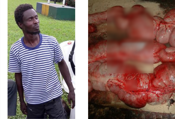 Rivers State Police Command have captured an notorious cannibal and part wi...