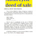 Motorcycle deed of sale sample doc