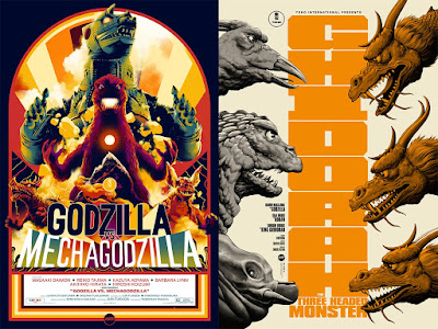 Mondo Godzilla Variant /& Regular Poster Print Set by Randy Ortiz 24/" x 36/"