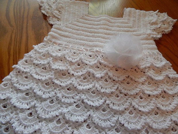  ➤   White Crochet Sundress