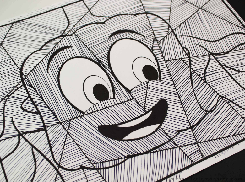 Spookley the Square Pumpkin Coloring Page - Messy Little Monster