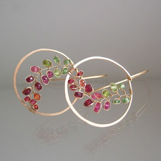 Fashion wire beads earrings