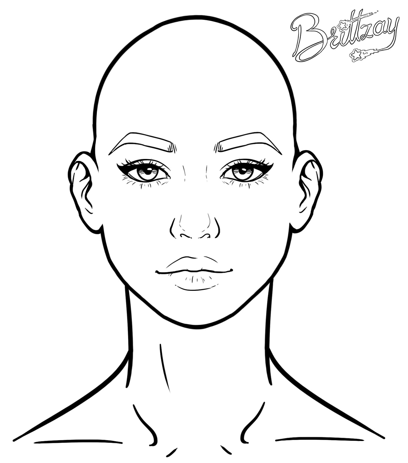 Female perfect face template - essentialpikol