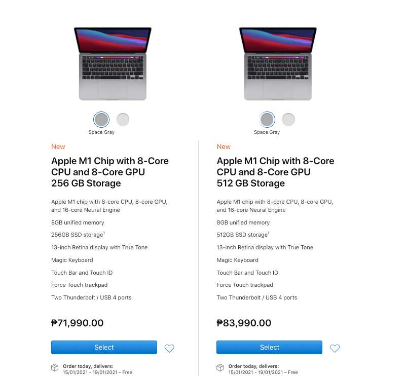 Apple M1 equipped Macbook Air, Macbook Pro and Mac Mini now available