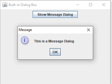 Dialog Box in Java with Examples
