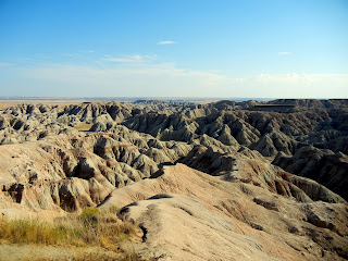 The Badlands National Park in South Dakota
