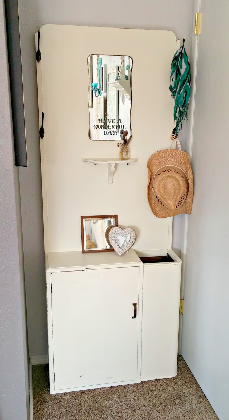 Hall Tree Makeover Little Vintage Cottage