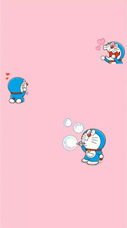 Wallpaper whatsapp doraemon pink