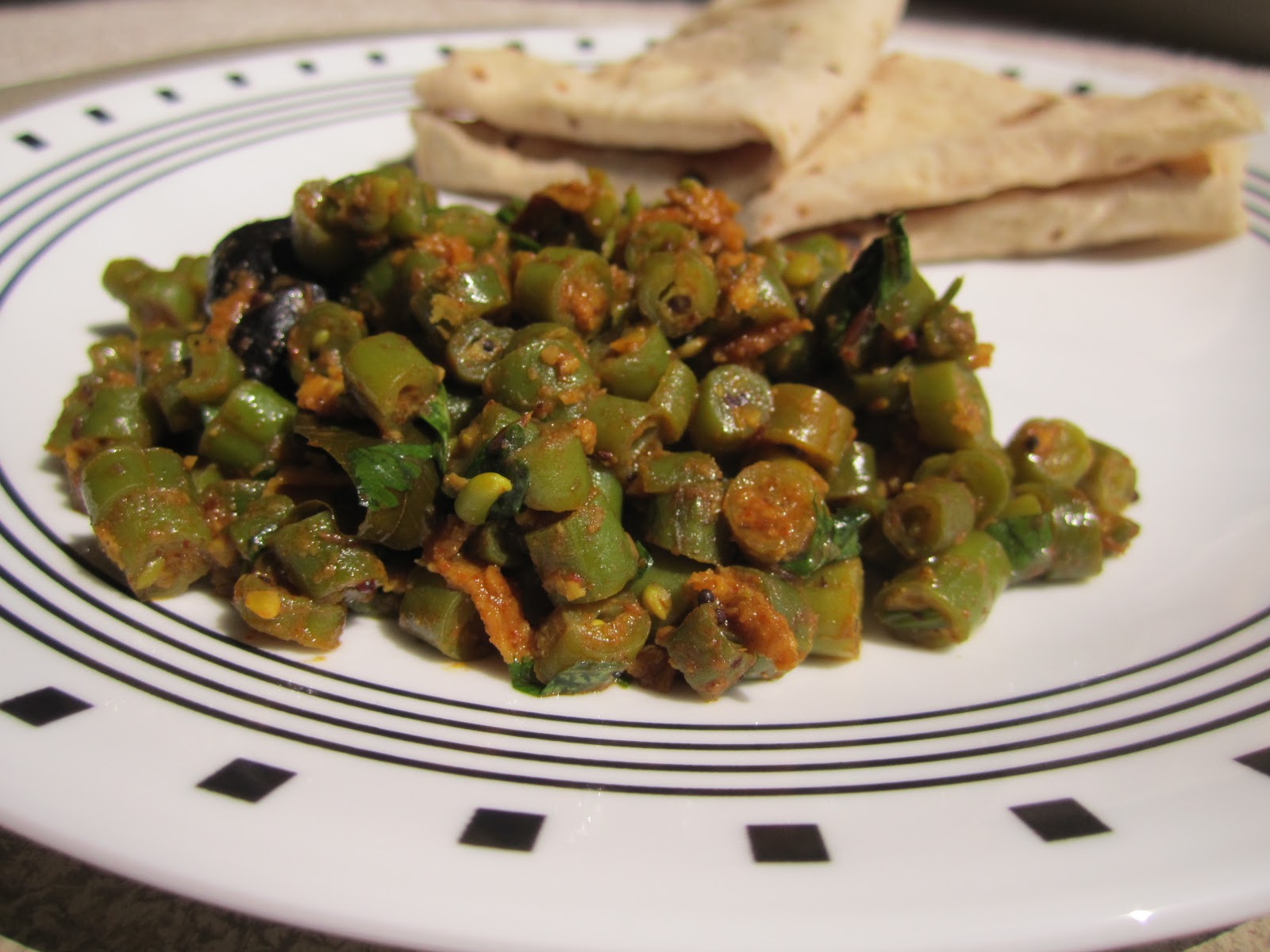 BaKaSoor.. Farasbi chi Bhaji (French Beans/Green Beans Veggie)