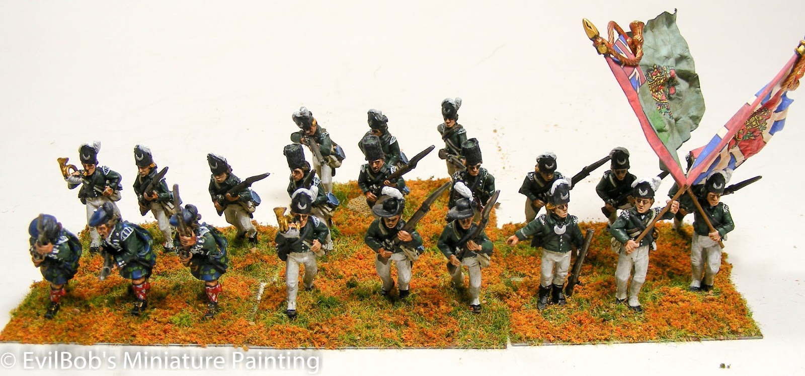 Evil Bob's Miniature Painting: 28mm AWI: Queen's Rangers