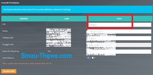 Cara Mengisi Nik Kosong Data Peserta Didik Di Dapodik Versi 2021 Sinau Thewe Com