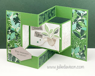 VIDEO: Stampin' Up! Bloom Where You're Planted Tri-Shutter Card Tutorial ~ www.juliedavison.com #stampinup