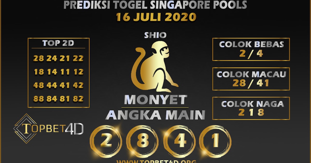 PREDIKSI TOGEL SINGAPORE POOLS 16 JULI 2020 TOPBET4D Togel Online