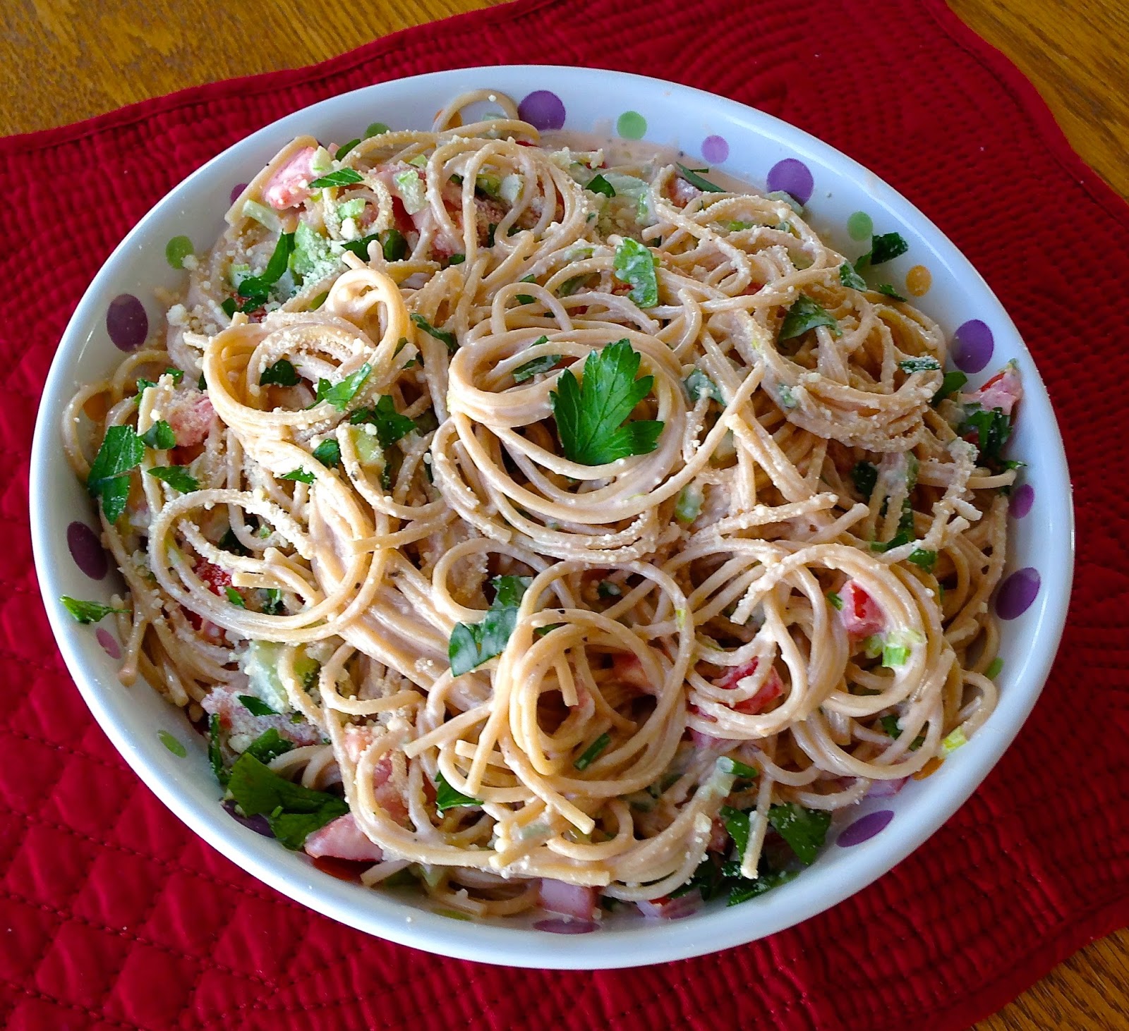 Points In My Life Cream Cheese Spaghetti Salad