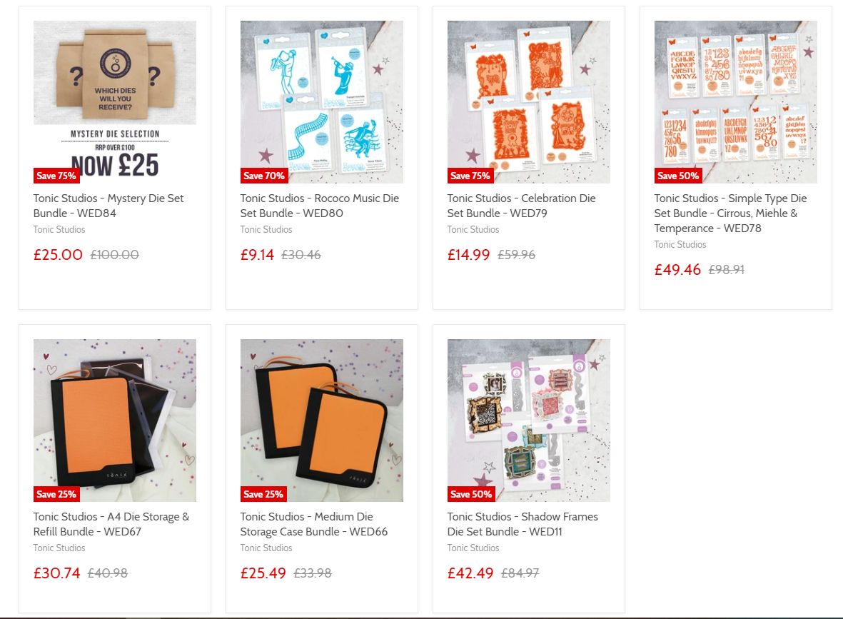 WednesDIE Deals from Tonic Studios + 10 discount code + giveaway