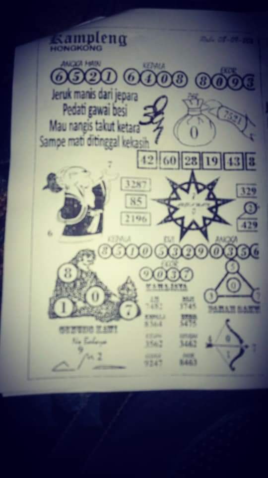 KODE SYAIR KAMPLENG HONGKONG 1 PERIODE KODE SYAIR TOGOG