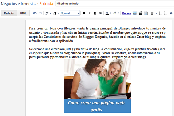 Como crear una página web gratis