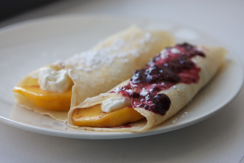 mrs harding cooks Crepes + Mixed Berry Compote