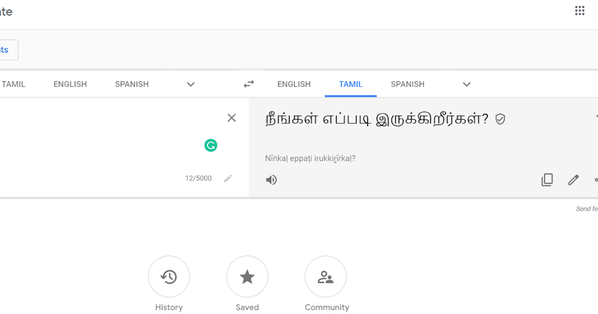Live English to Tamil Translator tool Online Guide for Translation