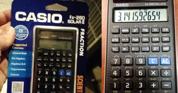 Casio Fx-260 Solar Ii Scientific Notation