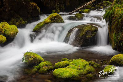 A waterfall along the Quilcene Riverl in the Buckhorn Wilderness, Olympic National Forest, Washington, USA.