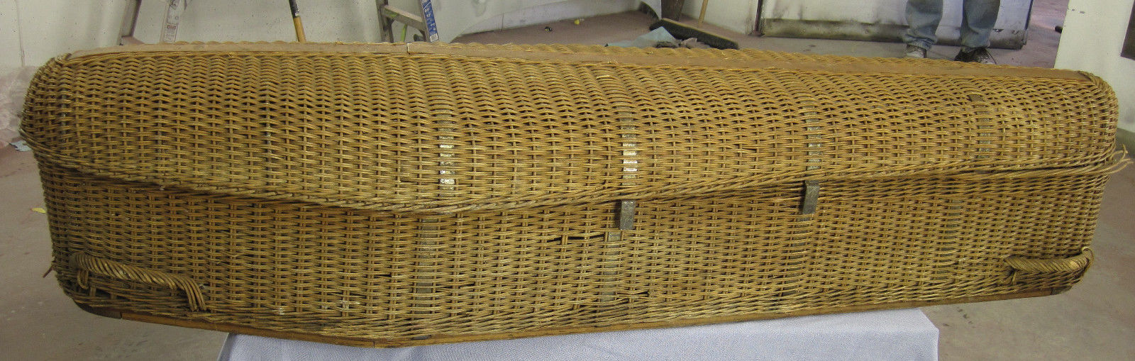 Halloweeniana Wicker Coffin/Casket "Cooling Box" (19th Century)