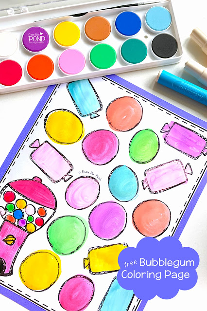 Bubblegum coloring page