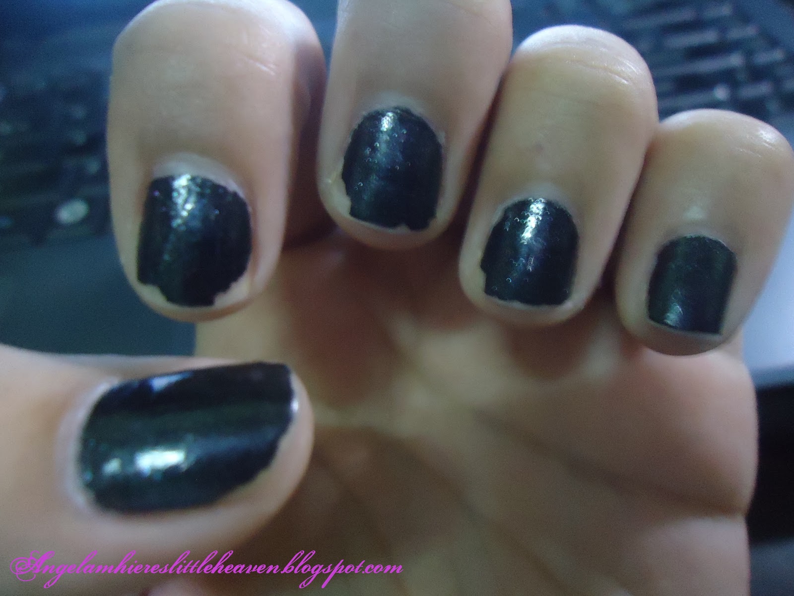 Angelamhiere's Little Heaven Ulta Nail Polish in Little Black Dress