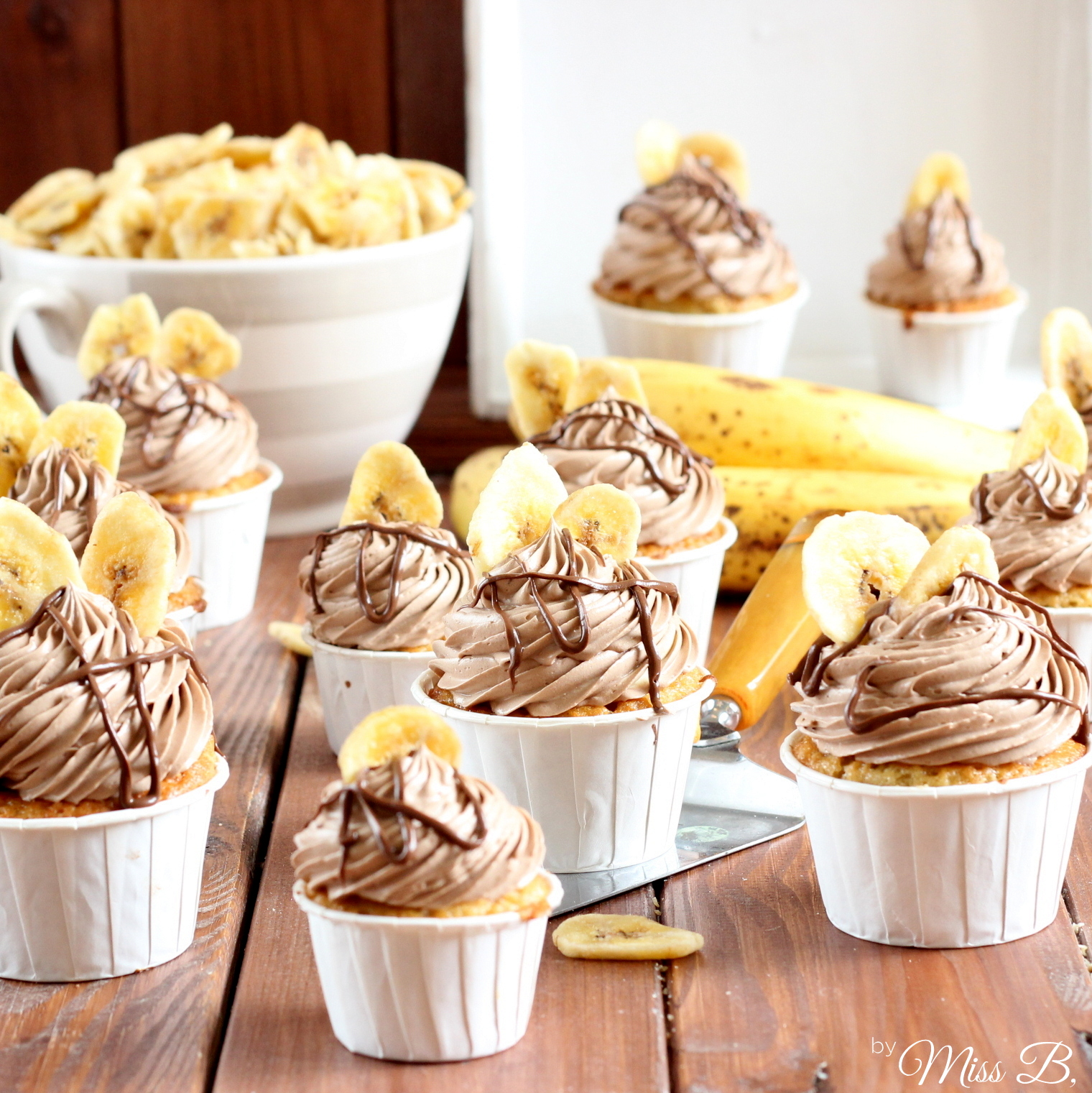 YESSSS!: nutella-Bananen-Cupcakes