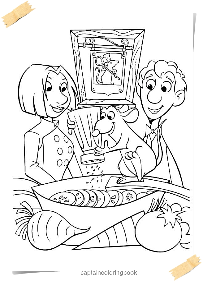 Christmas Tree Ornaments - Free Printable Templates & 15+ Disney Ratatouille Coloring Pages - FirstPalette.com