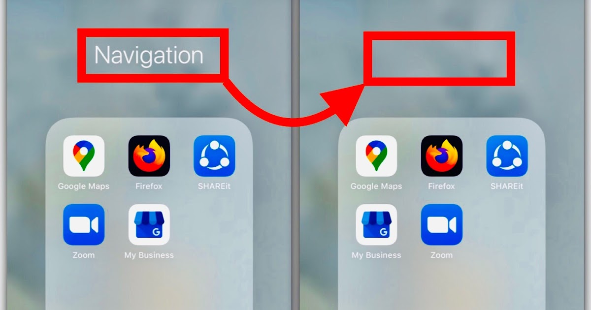How To Hide Folder Name On iPhone