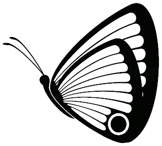 coloring pages of butterflies simple