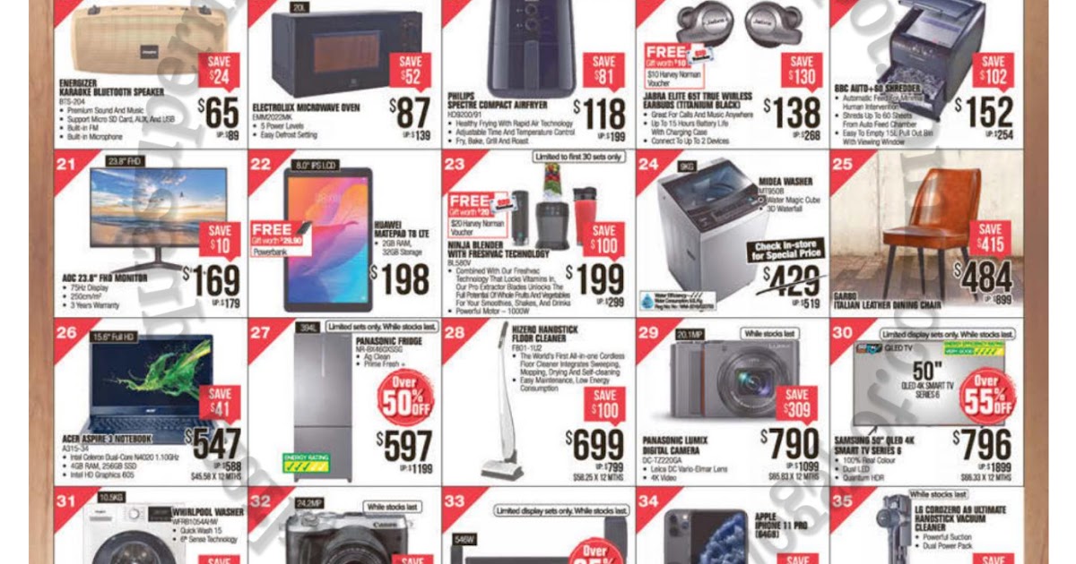 Harvey Norman Clearance Deals 06 14 May 2021 Supermarket Promotions
