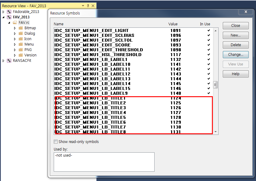 gudanr's blog VC++ 불필요한 resource ID 검색 삭제하기