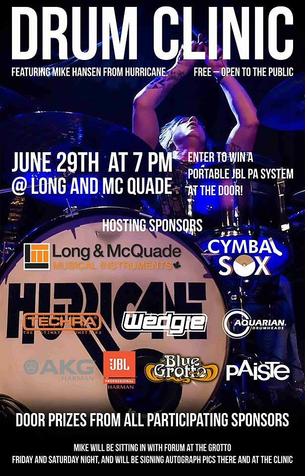 Latest News From Beier Drums MIKE HANSEN DRUM CLINICLONG & McQUADE'S