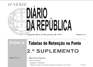 Orçamento, Estado, Fiscalidade, Austeridade, IRS, Contribuições, Impostos, Tabelas de Retenção Na Fonte, Diário da República, Portuguesa, Ministério, Finanças, 