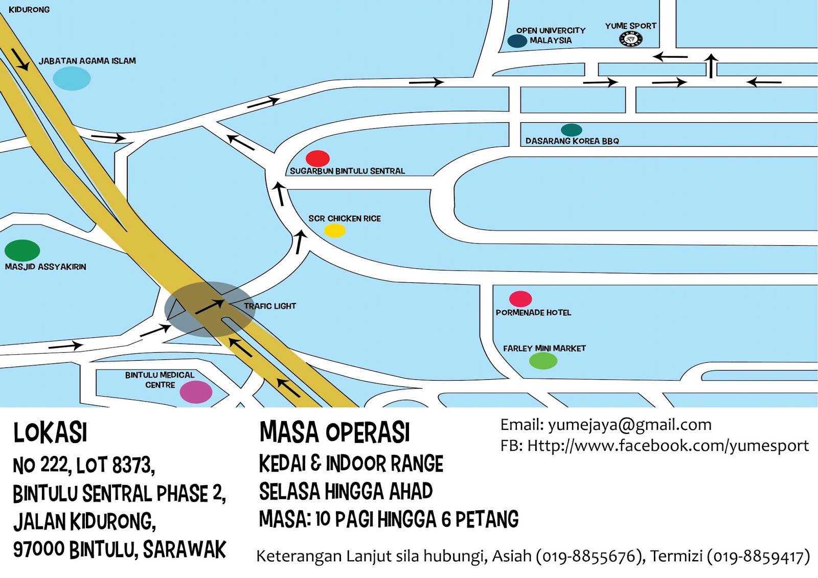 KEDAI MEMANAH YUME SPORTS BAGI KAWASAN BINTULU