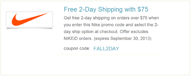 nike two day shipping promo code