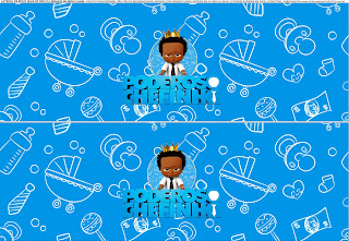 The Boss Baby Afro: Free Printable Cake Toppers.