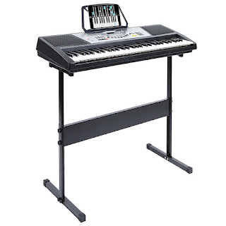 Hamzer 61 Key Electronic Music Electric Keyboard Piano with Stand