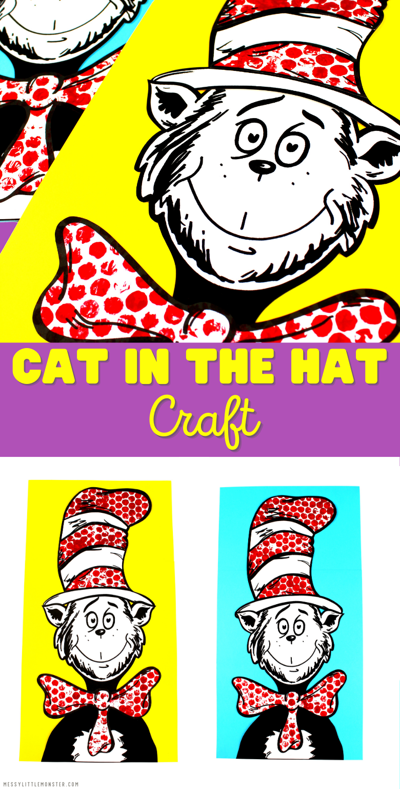 Cat in the Hat craft - Messy Little Monster