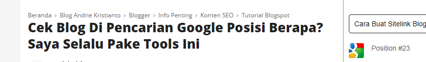 Cara Buat Sitelink Blog Muncul Lebih Cepat Cara Buat Sitelink Blog Muncul Lebih Cepat