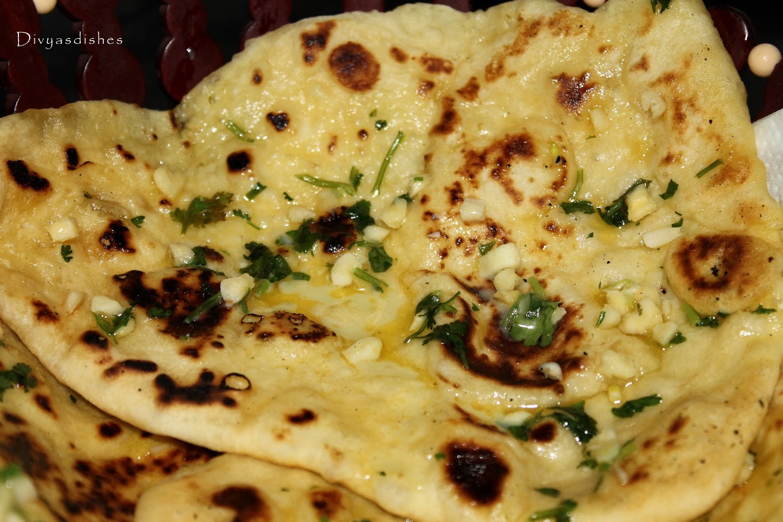 DelightFulDishes No yeast No Eggs Garlic Butter Naan