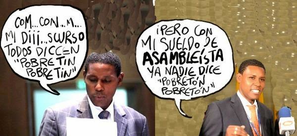 Caricatura de Bonil sobre el Tin Delgado Por cual caricatura fue sancionado Bonil