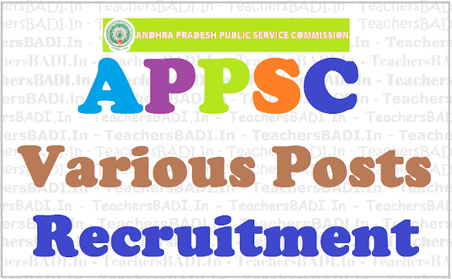 APPSC Technical Assistants Recruitment 2017 APPSC jobs,Technical Assistants,Recruitment 2017